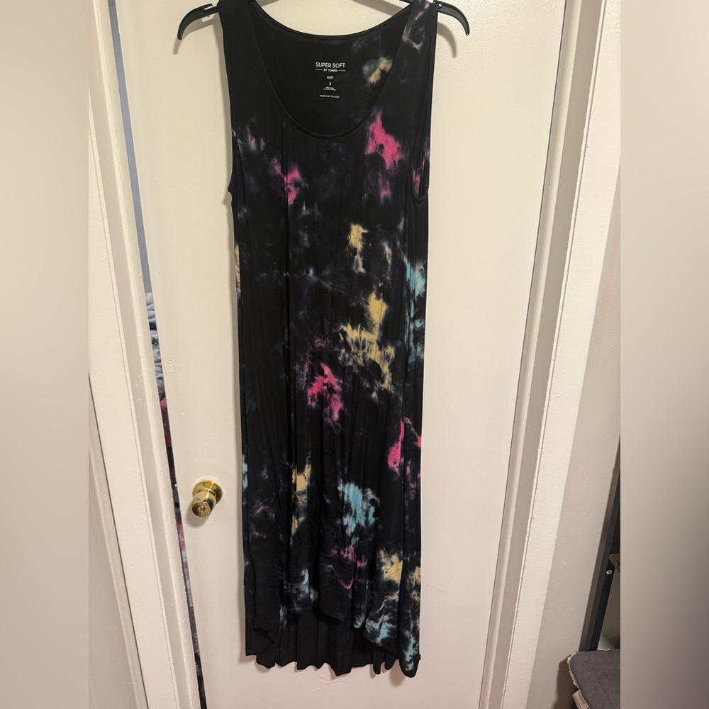 Torrid Super Soft Knit Dress - Black and Pink